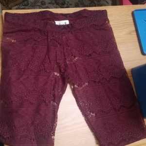 Lace leggings/ tights. Size small